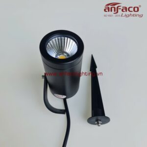 AFC pha rọi RC 06-3W 5W 7W 10W Đèn Anfaco kín nước pha rọi vỏ đen xoay góc cắm cỏ chiếu rọi cây, rọi cột, rọi cảnh quan ngoài trời