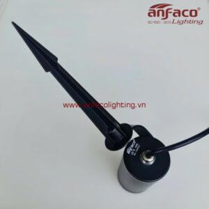 AFC pha rọi RC 06-3W 5W 7W 10W Đèn Anfaco kín nước pha rọi vỏ đen xoay góc cắm cỏ chiếu rọi cây, rọi cột, rọi cảnh quan ngoài trời