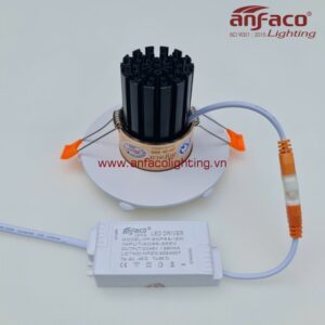 AFC Puly 02T 10W Đèn Led downlight âm trần Anfaco Puly viền hoa văn vàng cao cấp