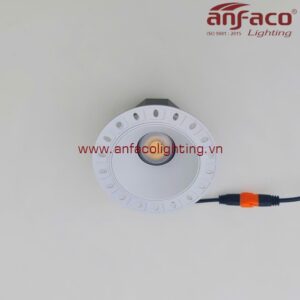 AFC 795T 9W Đèn LED Anfaco downlight âm viền AFC 795T 9W xoay góc vỏ trắng Anfaco