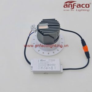 AFC 795T 9W Đèn LED Anfaco downlight âm viền AFC 795T 9W xoay góc vỏ trắng Anfaco