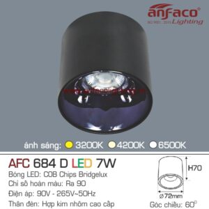 AFC 684D 7W Đèn LED Anfaco lon downlight gắn nổi Anfaco 7W