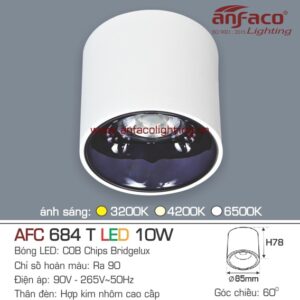 AFC 684T 10W Đèn LED Anfaco lon downlight gắn nổi Anfaco 10W