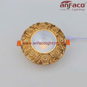 AFC đồng 005 15W Đèn LED Anfaco downlight âm trần vỏ đồng AFC 005 15W đồng vàng Anfaco