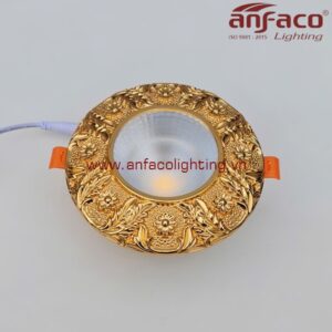 AFC đồng 005 15W Đèn LED Anfaco downlight âm trần vỏ đồng AFC 005 15W đồng vàng Anfaco