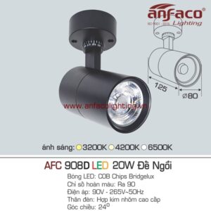 AFC 908D 20W đế ngồi - Đèn LED Anfaco chiếu điểm xoay góc AFC 908D 20W Anfaco